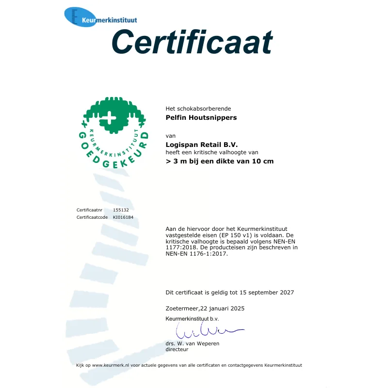 Certificaat Keurmerkinstituut - Deco Houtsnippers