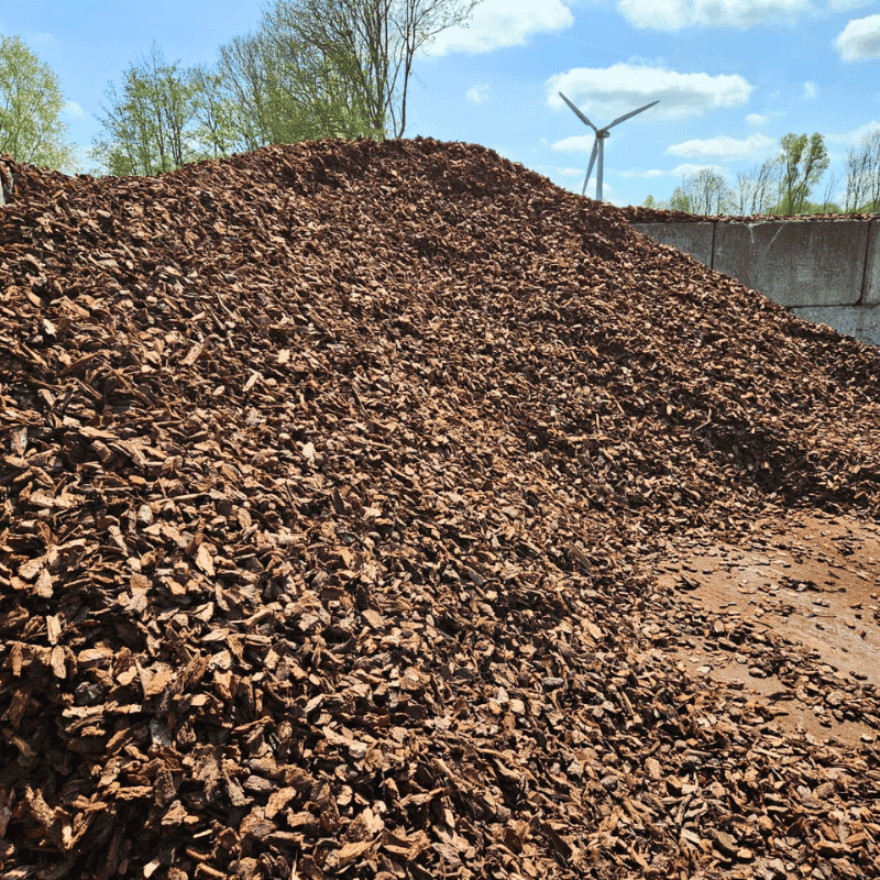 Franse boomschors premium los gestort het terrein