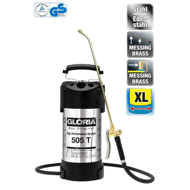 Drukspuit Gloria 505T RVS 5L