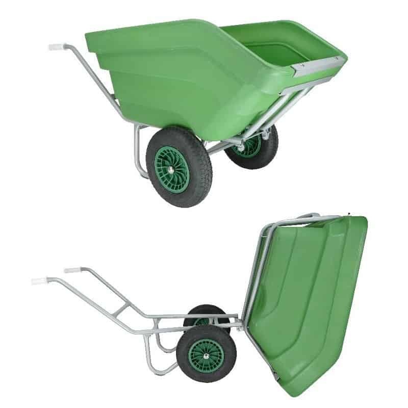 Kiepkruiwagen Fort 300L Groen 2-wiel