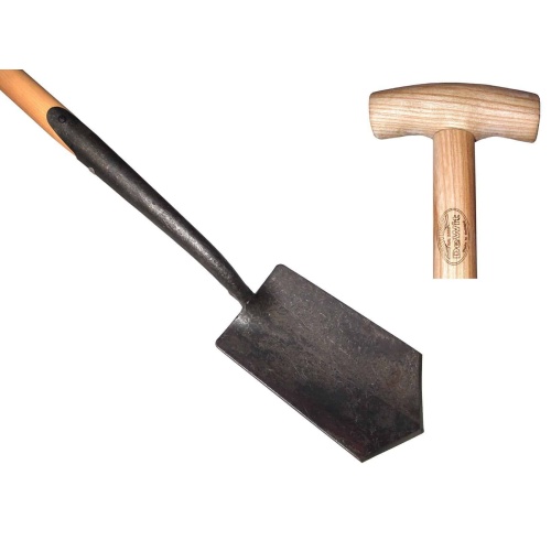 Puntspade zwanehals met lip, met essen steel 75cm *deWit*