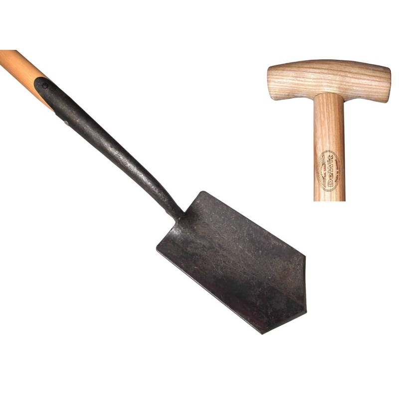 Puntspade zwanehals met lip, met essen steel 75cm *deWit*