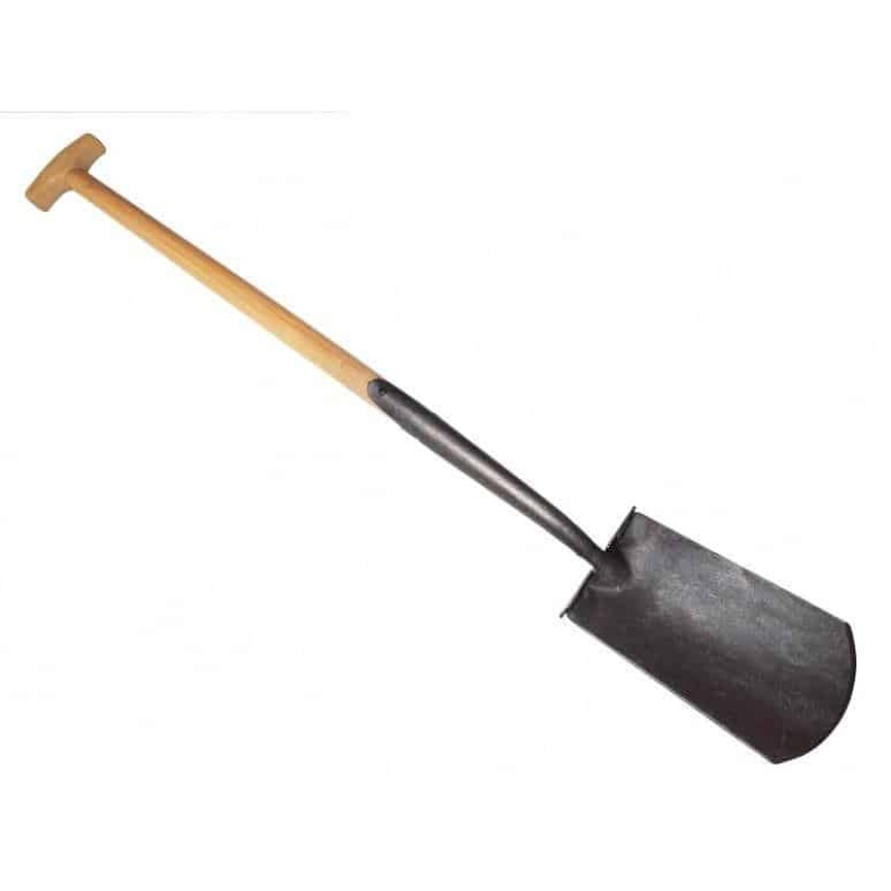 Zwanehals spade met lip essen steel 75cm *deWit*