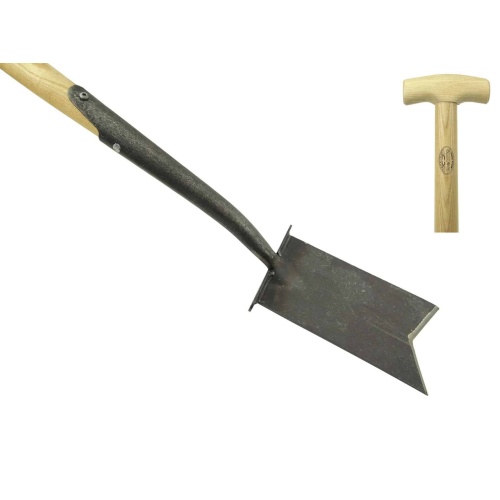Verplantspade met opstapjes essen steel 750mm *deWit*