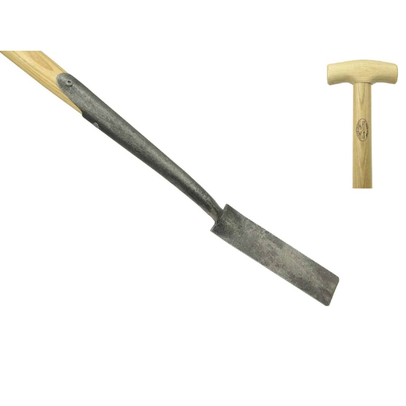 Zwanehals bandschep 60mm met lip essen steel 750mm *deWit*