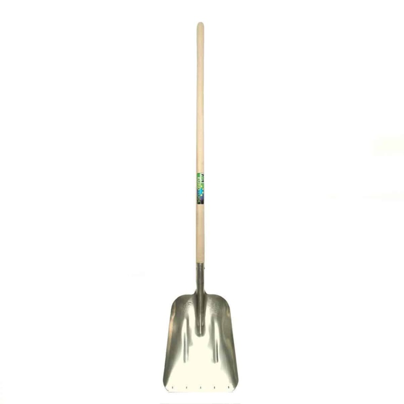 Graanschop aluminium + strip ENSF, met steel 130cm