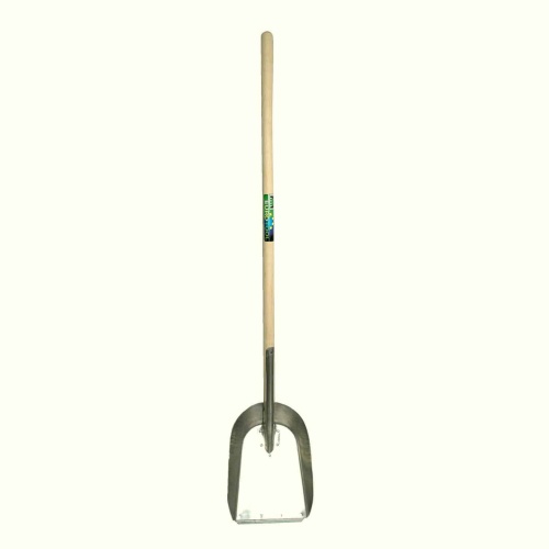 Stalschop aluminium, geklonken dul, met steel 145cm