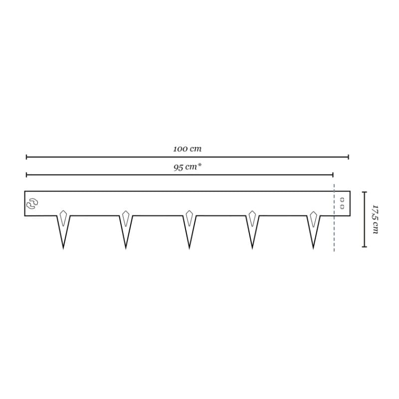 afmetingen van het metal cortenstaal multi edge