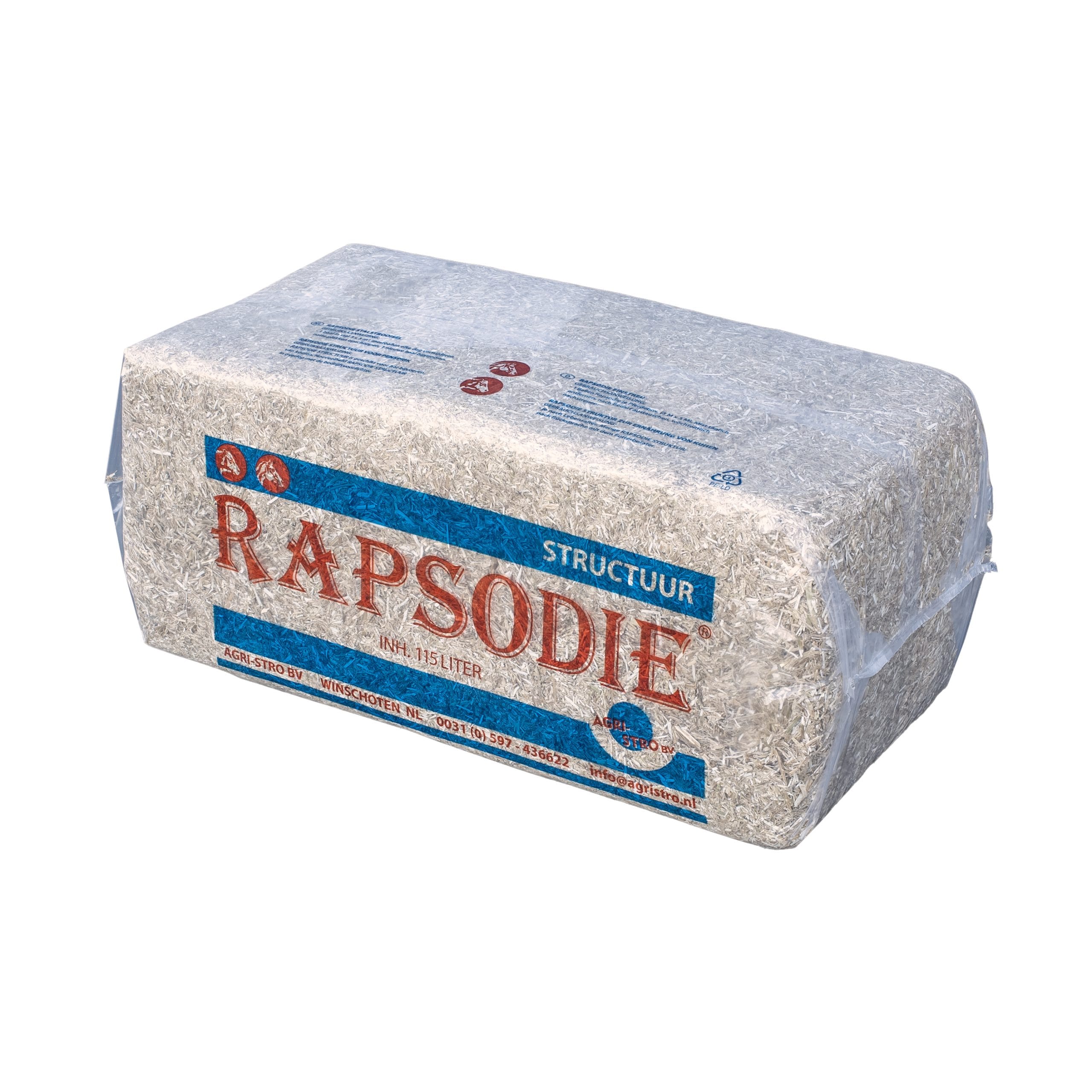 Gehakseld Koolzaadstro 20 kg - Rapsodie Blauw - Afbeelding 2