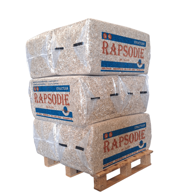 Rapsodie - Koolzaadstro gehakseld - 3-7cm 6 balen - gratis bezorging
